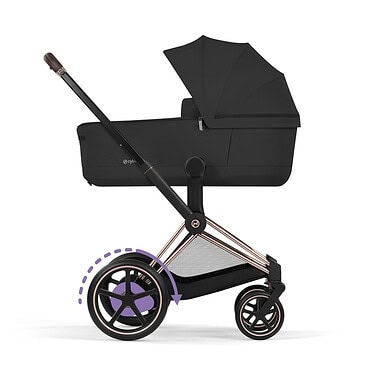 Cybex E-Priam5 Kinderwagen Compleet Comfort - Rosegold Frame - Sepia Black